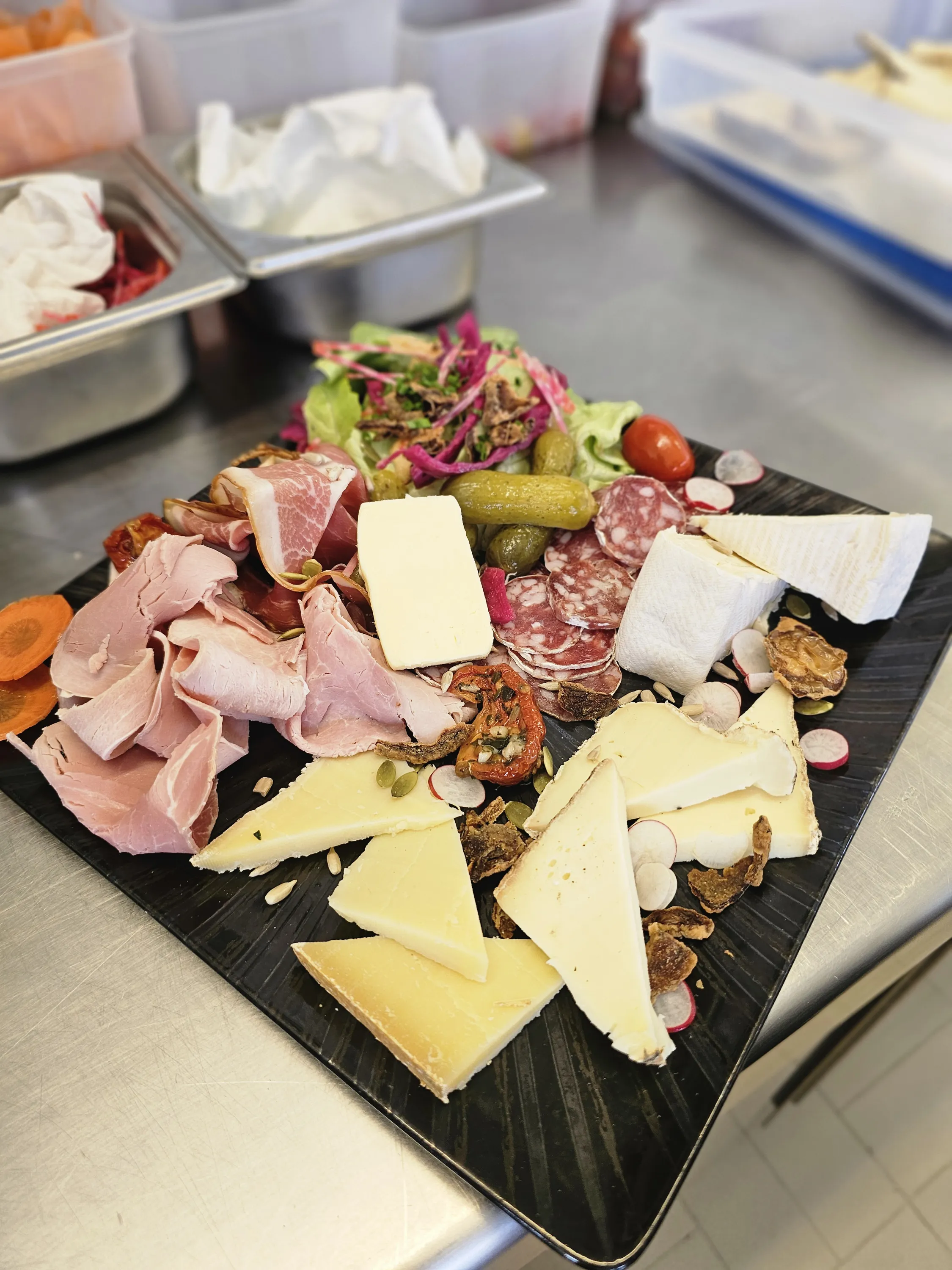 Planche mixte charcuterie et fromages