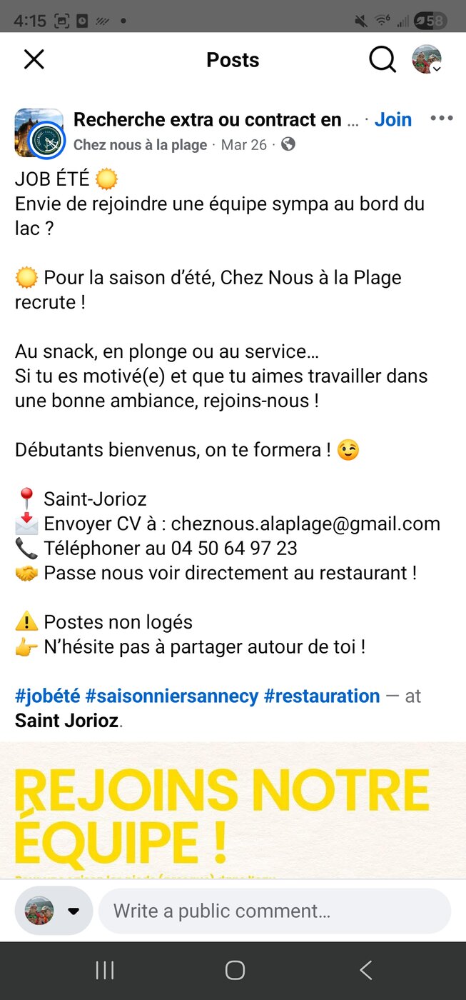 Offres d'emploi - Rejoignez notre équipe
